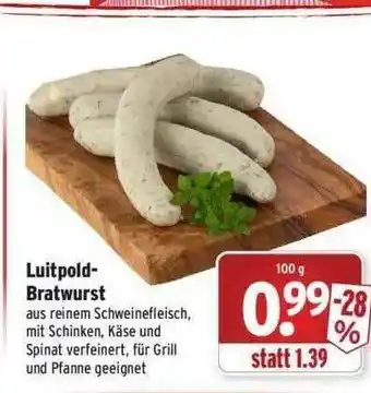 Wasgau Luitpold-bratwurst Angebot