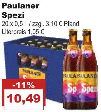 Bilgro Paulaner Spezi Angebot