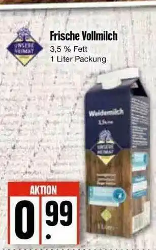 Edeka Unsere Heimat Frische Vollmilch Angebot