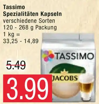 Marktkauf Tassimo Spezialitäten Kapseln 120-268 g Packung Angebot