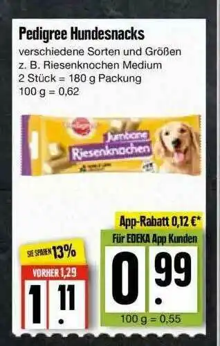 Edeka Pedigree Hundesnacks Angebot