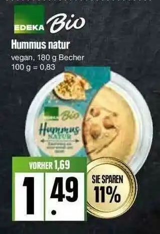 Edeka Edeka Bio Hummus Natur Angebot