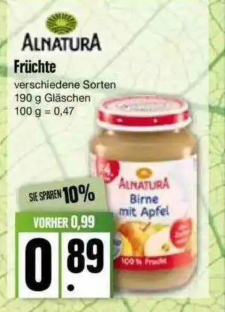 Edeka Alnatura Früchte Angebot