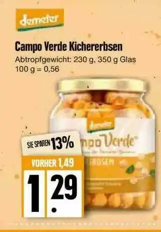 Edeka Demeter Campo Verde Kichererbsen Angebot