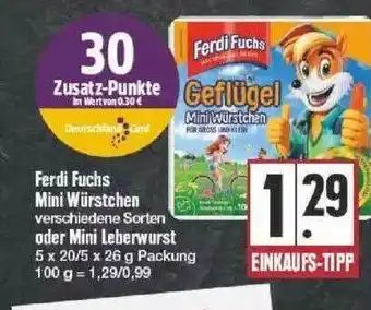 Edeka Ferdi Fuchs Mini Würstchen Oder Mini Leberwurst Angebot