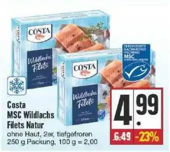 Edeka Costa Msc Wildlachs Filets Natur Angebot