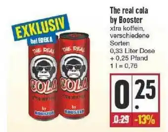 Edeka The Real Cola By Booster Angebot