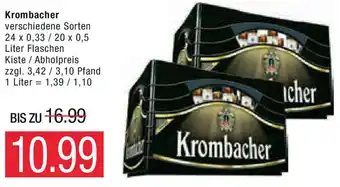 Marktkauf Krombacher 24x0,33L/20x0,5 Liter Flaschen Angebot