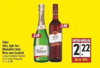 Edeka Faber Sekt, Light Live Alkoholfrei Sekt Wein Oder Cocktail Angebot