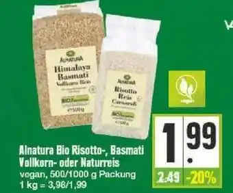 Edeka Alnatura Bio Risotto, Basmati Vollkorn Oder Naturreis Angebot