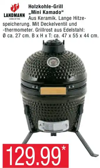 Marktkauf Landmann Holzkohle Grill Mini Kamado Angebot