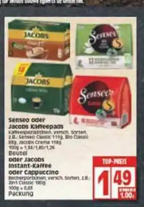 Edeka Senseo Oder Jacobs Kaffeepads Angebot