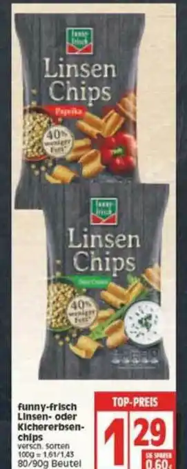 Edeka Funny Frisch Linsen Oder Kichererbsen Chips Angebot