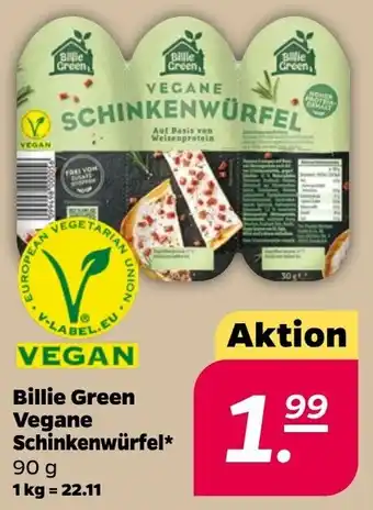 NETTO Billie Green Vegane Schinkenwürfel 90 g Angebot