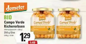 Edeka Frischemarkt Bio Campo Verde Kichererbsen Angebot