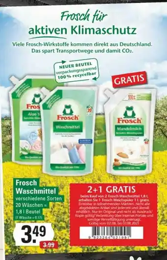 Edeka Frischemarkt Frosch Waschmittel Angebot