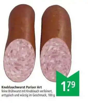 Marktkauf Knoblauchwurst Pariser Art Angebot