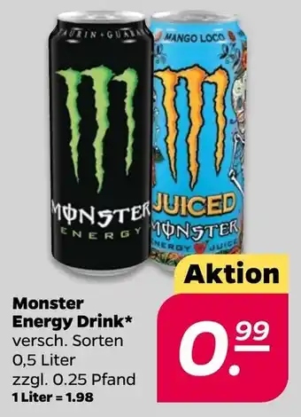 NETTO Monster Energy Drink 0,5 Liter Angebot