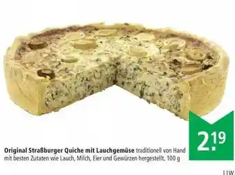 Marktkauf Original Straßburger Quiche Mit Lauchgemüse Angebot