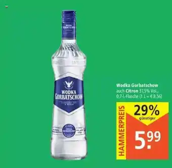 Marktkauf Wodka Grobatschow Auch Citron Angebot