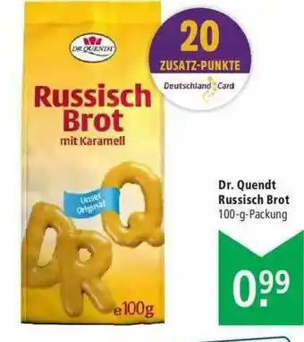 Marktkauf Dr. Quendt Russisch Brot Angebot