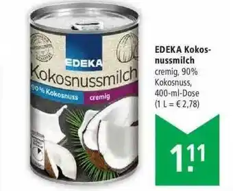 Marktkauf Edeka Kokosnussmilch Angebot