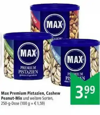 Marktkauf Max Premium Pistazien Cashew Peanut-mix Angebot