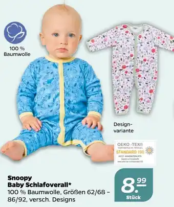 NETTO Snoopy Baby Schlafoverall Angebot