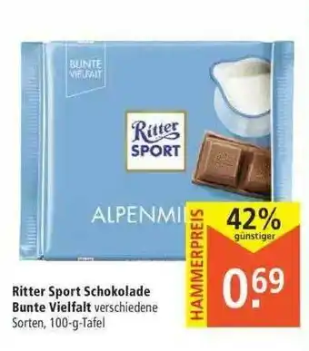 Marktkauf Ritter Sport Shokolade Bunte Vielfalt Angebot