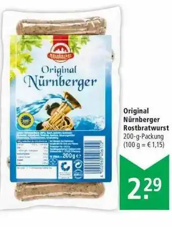 Marktkauf Original Nürnberger Rostbratwurst Angebot