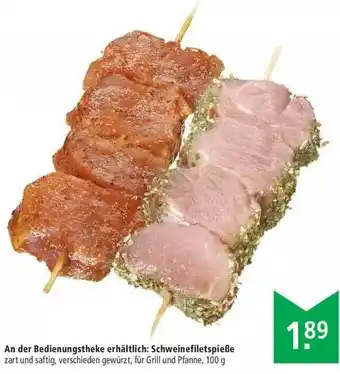 Marktkauf An Der Bedienungstheke Erhältlich : Schweinefiletspieße Angebot