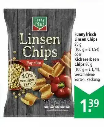 Marktkauf Funnyfrisch Linsen Chips Kichererbsen Chips Angebot