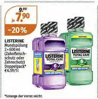 Müller Listerine Mundspülung Angebot