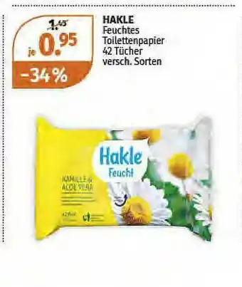 Müller Hakle Feuchtes Toilettenpapier Angebot