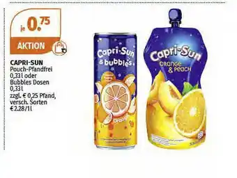 Müller Capri-sun Pouch-pfandfrei Oder Bubbles Dosen Angebot