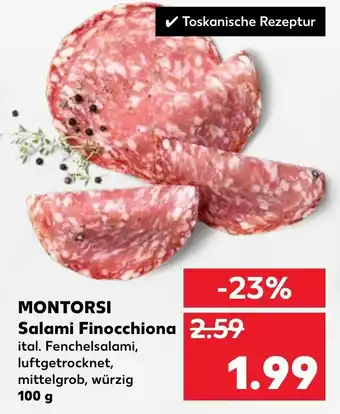 Kaufland Montorsi Salami Finocchiona 100g Angebot