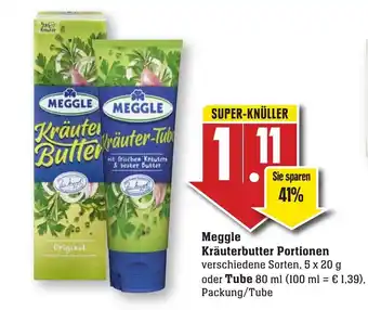 nah & gut Meggle Kräuterbutter Portionen 5x20g oder Tube 80ml Angebot