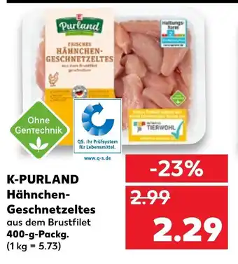 Kaufland K Purland Hähnchen Geschnetzeltes 400g Angebot