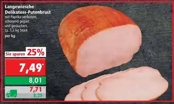 L. STROETMANN GROSSMARKT Langewiesche Delikatess Putenbrust 1,2kg Angebot