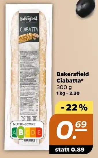 NETTO Bakersfield Ciabatta 300 g Angebot