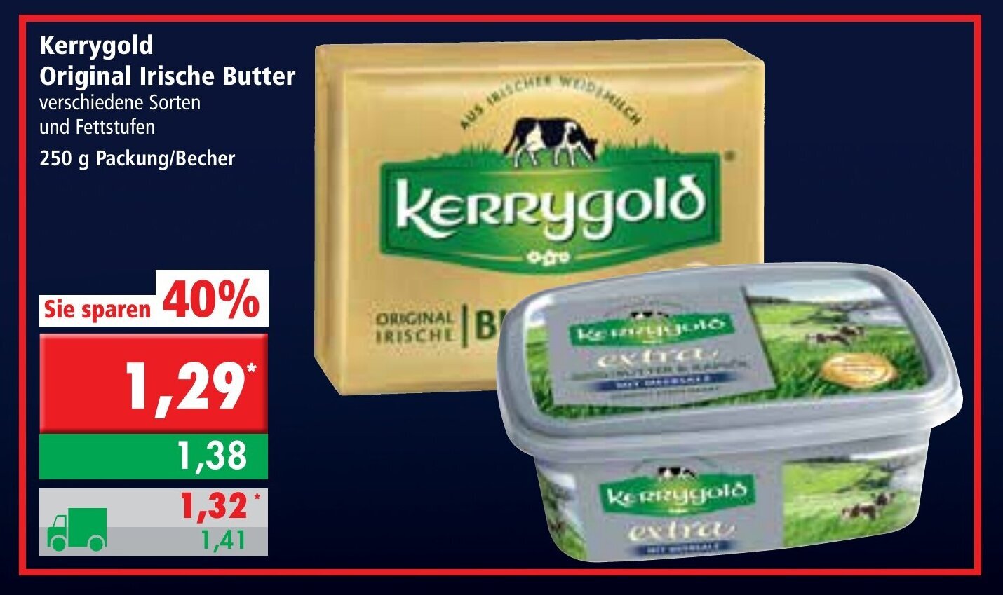Kerrygold Original Irische Butter 250 g Angebot bei L. STROETMANN GROSSMARKT