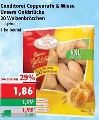 L. STROETMANN GROSSMARKT Conditorei Coppenrath & Wiese Unsere Goldstücke 20 Weizenbrötchen 1kg Angebot