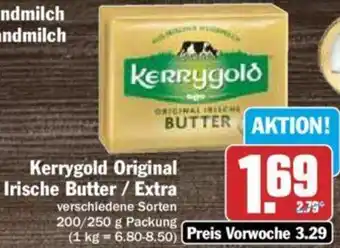 Hit Kerrygold Original Irische Butter oder Extra 200/250 g Packung Angebot