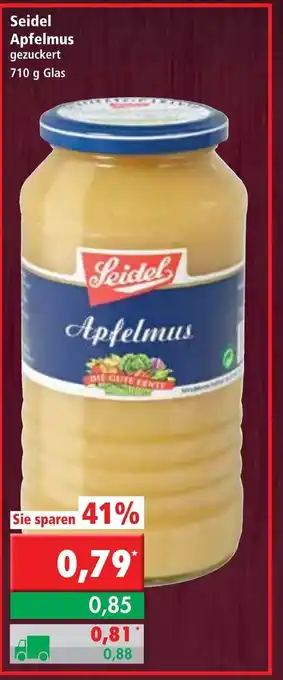 L. STROETMANN GROSSMARKT Seidel Apfelmus 710g Angebot