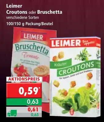 L. STROETMANN GROSSMARKT Leimer Croutons oder Bruschetta 100/150g Angebot