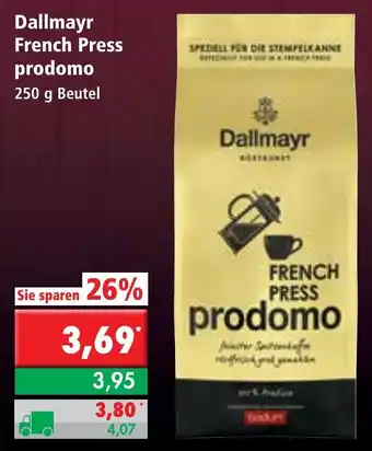 L. STROETMANN GROSSMARKT Dallmayr French Press prodomo 250g Beutel Angebot