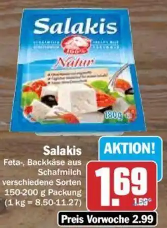 Hit Salakis 150-200 g Packung Angebot