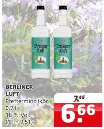 Getränkehaus Berliner luft pfefferminzlikör Angebot