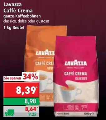 L. STROETMANN GROSSMARKT Lavazza Caffè Crema 1 kg Beutel Angebot