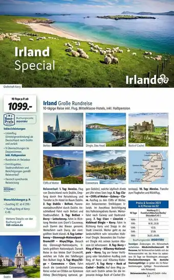 Lidl Reisen Irland große rundreise Angebot